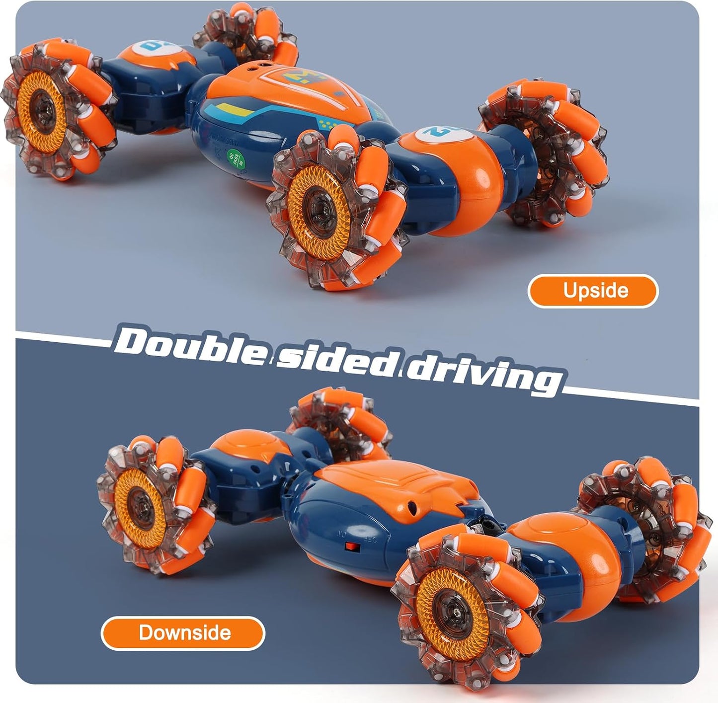 HotGesture Sensing RC Stunt Car - Boys Girls Toys Age 6-8-12, 4WD Hand Controlled Remote Control Twist Car with Light & Music,Cool Birthday presents and Ideas Gifts for Kids Age 6 7 8 9 10 11 12 YearsOld