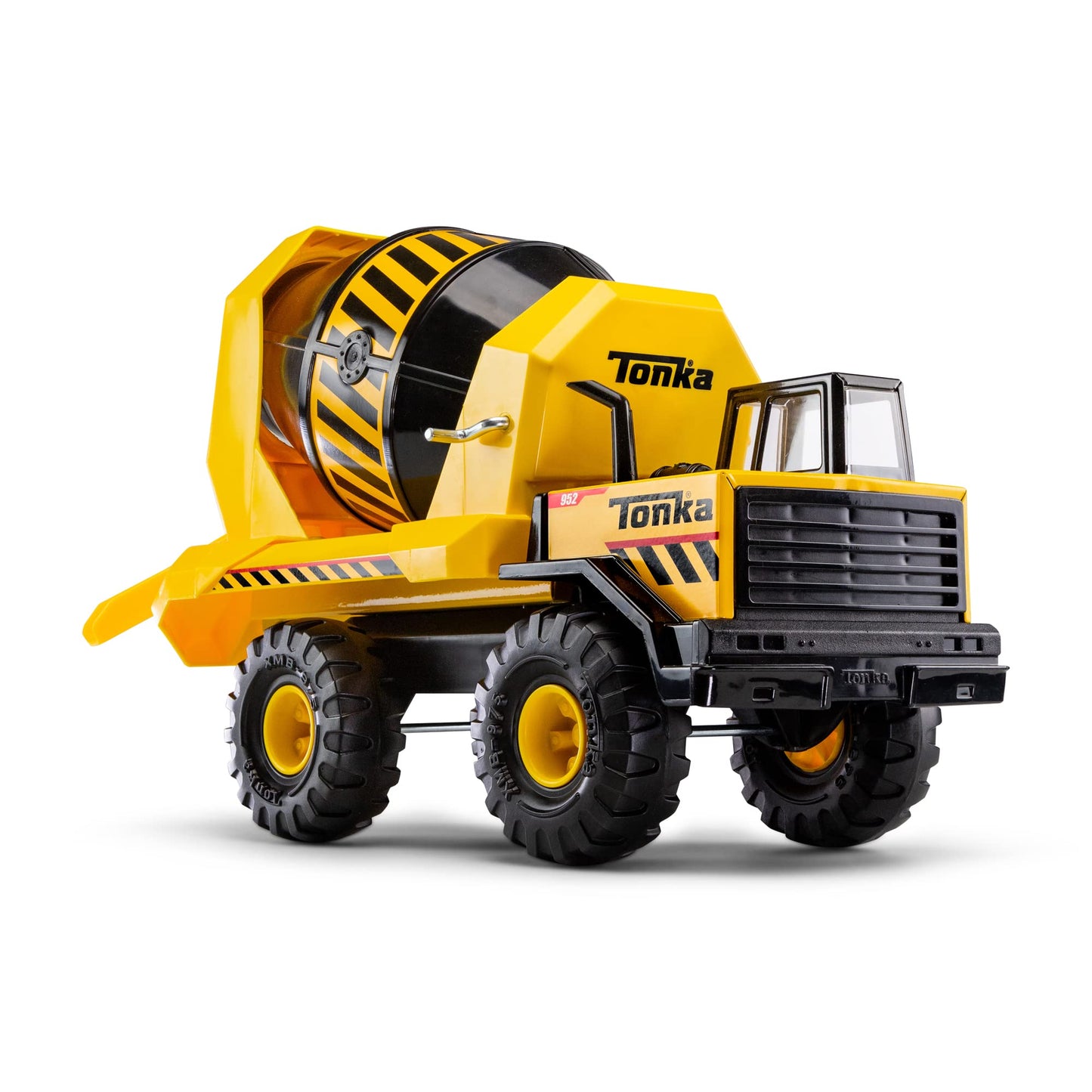 HotTonka Steel Classics 4x4 Pickup Truck - Made with Steel & Sturdy Plastic, Yellow Toy Construction Truck, Boys and Girls, Kids, Toddlers, Ages 3+