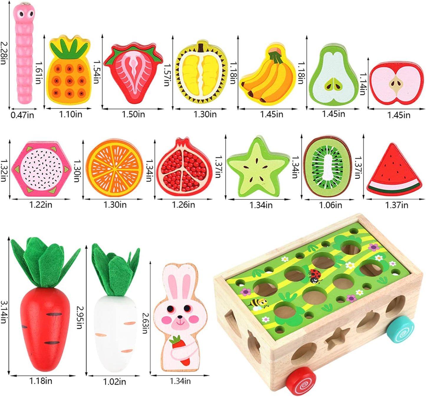 HotToddlers Montessori Wooden Educational Toys for Baby Boys Girls Age 1 2 3 Year Old, Shape Sorting Toys 1st One First Birthday Girl Gifts for Kids 1-3, Wood Preschool Learning Fine Motor Skills Game