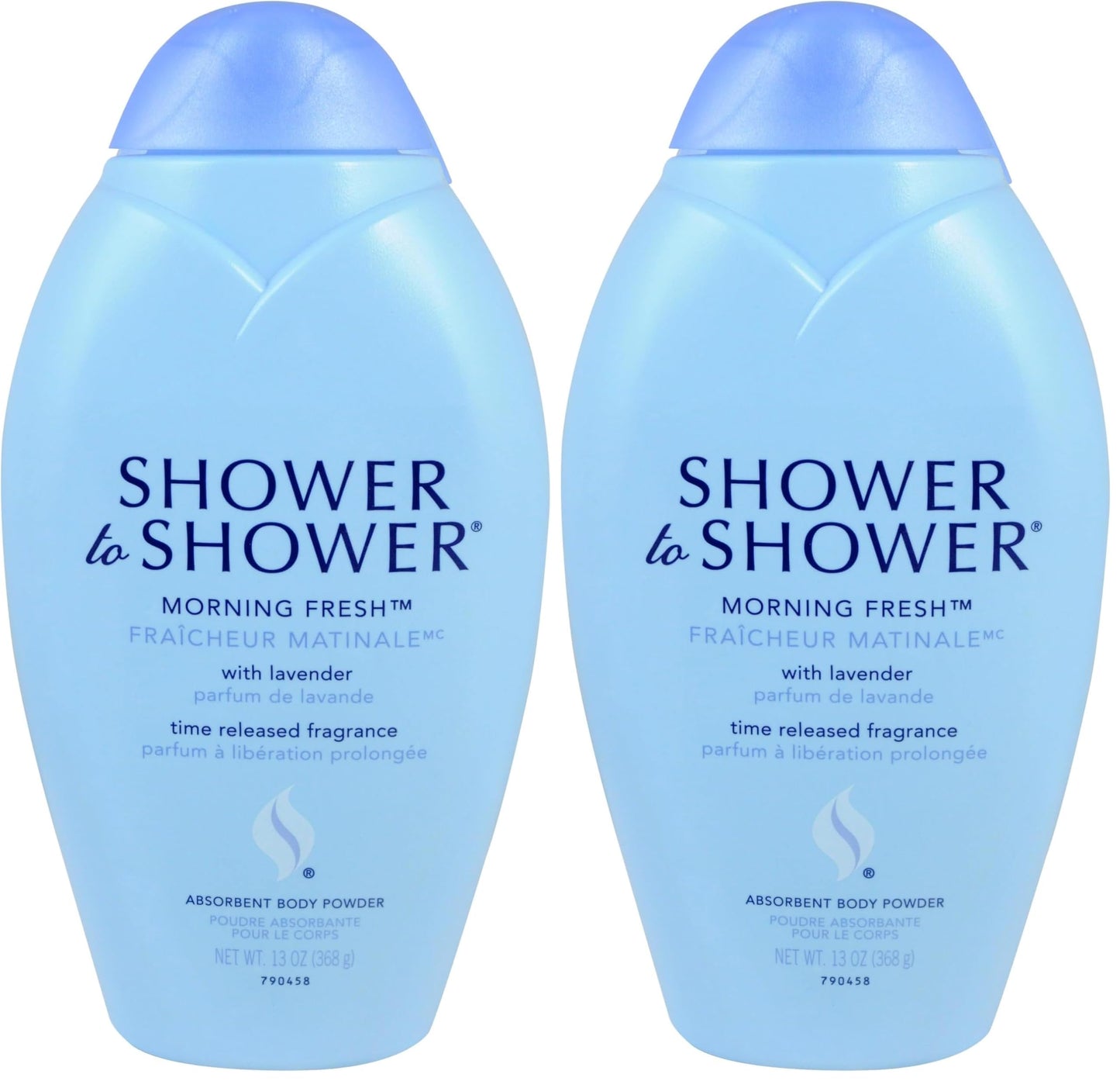 HotShower to Shower Morning Fresh Body Powder with Lavender for Men & Women, Talc Free, Sweat Absorbing, Prevents Chafing & Odor, Deodorizing All Over Body Powder for Long Lasting Freshness, 13 OZ