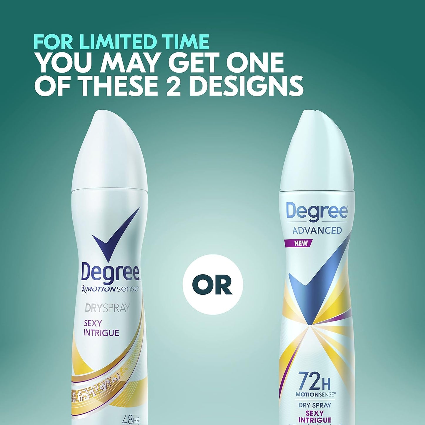 HotDegree Women Antiperspirant Deodorant Dry Spray Sexy Intrigue, 3.8 Ounce (Pack of 4)