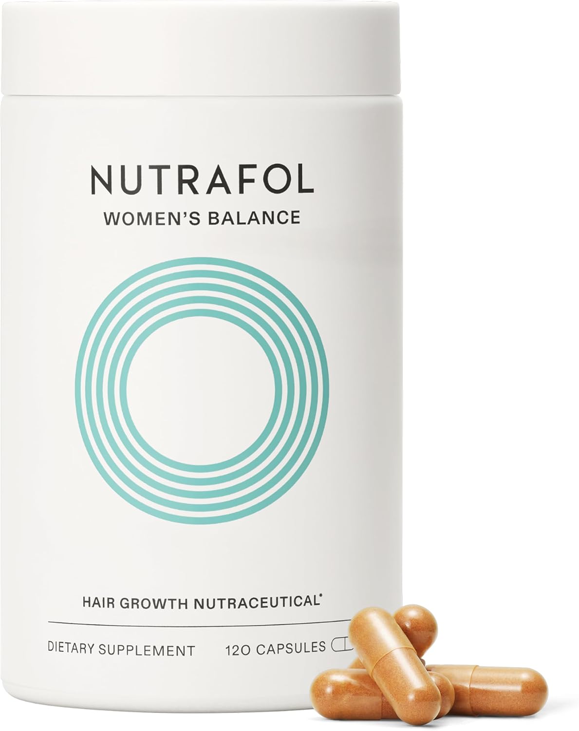 HotWomen's Balance Hair Growth Supplements, Ages 45 and Up, Clinically Tested for Visibly Thicker Hair and Scalp Coverage, Dermatologist Recommended - 1 Month Supply