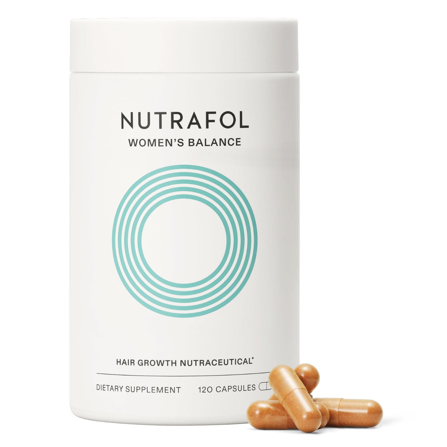 HotWomen's Balance Hair Growth Supplements, Ages 45 and Up, Clinically Tested for Visibly Thicker Hair and Scalp Coverage, Dermatologist Recommended - 1 Month Supply