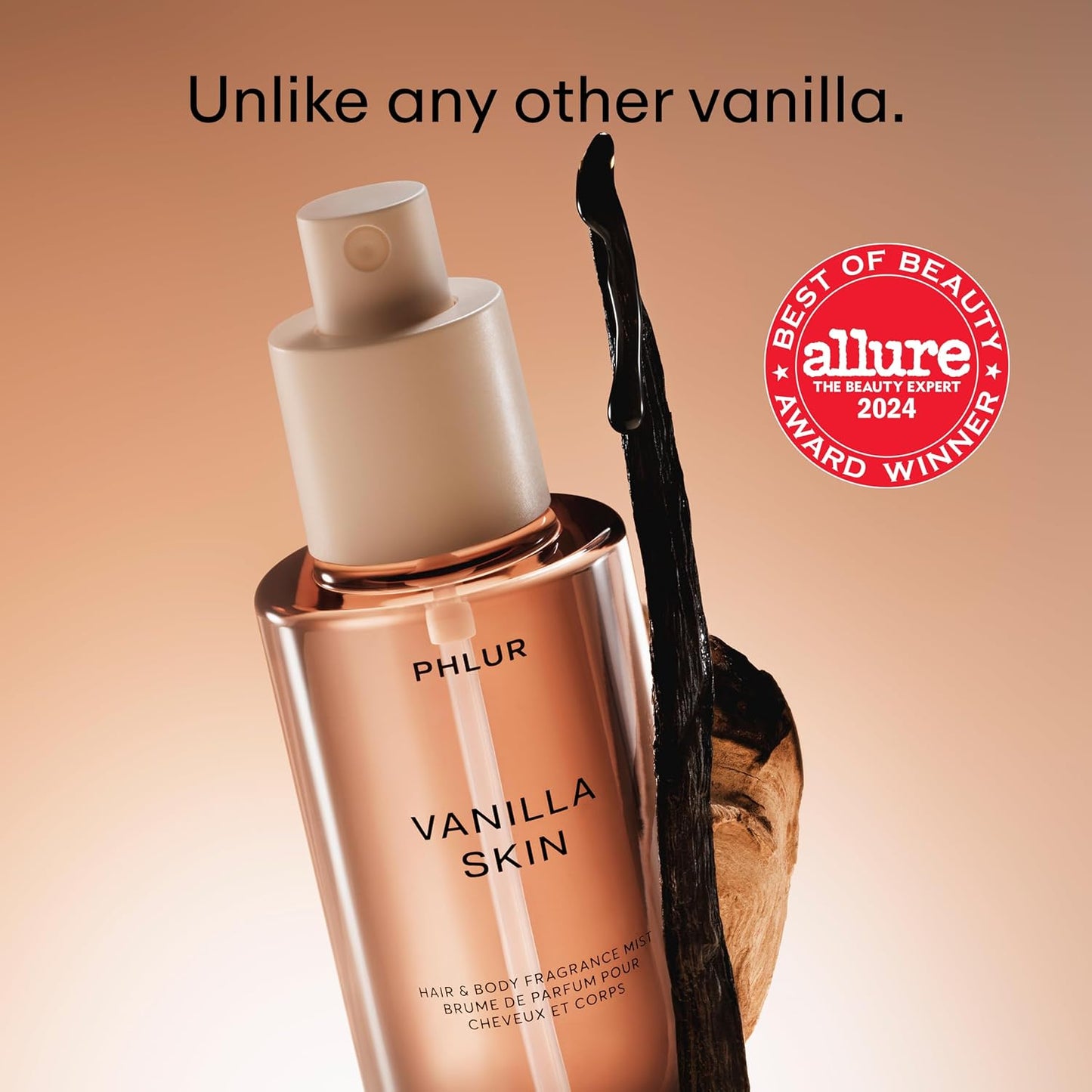 Hot PHLUR Vanilla Skin Body Mist, 3 Fl Oz - Hair and Body Perfume for Women | Vanilla Perfume Body Spray with Pink Pepper, Cashmere Wood & Sandalwood Fragrance