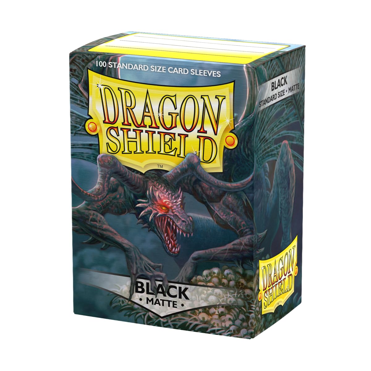 Hot Dragon Shield | Standard Size Card Matte Sleeves | 100 CT - Smooth & Tough Premium TCG Sleeves | Compatible with Pokemon, Flesh & Blood, One Piece & Magic the Gathering | Forest Green