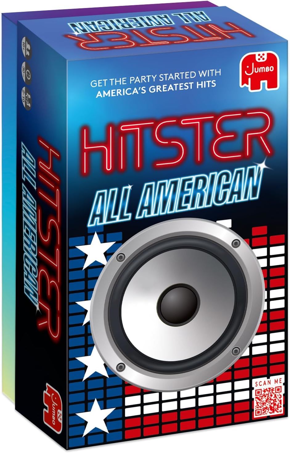 HotJumbo Hitster - All American, Fun Music Quiz Card Game, 2-10 Players - 300 Best American Music Hits - Great for Adult and Family Game Nights (US Edition)