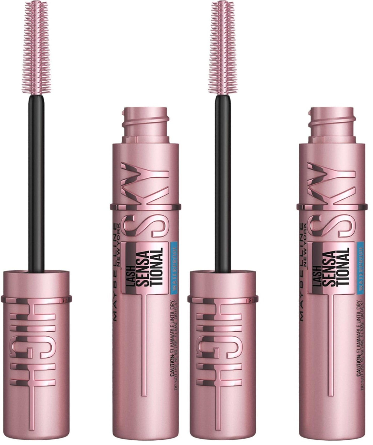 HotMaybelline Lash Sensational Sky High Washable Mascara Makeup, Volumizing, Lengthening, Defining, Curling, Multiplying, Buildable Formula, Blackest Black, 1 Count