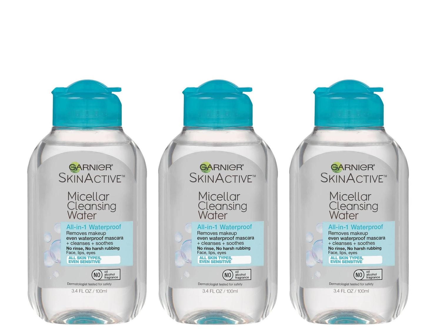 HotGarnier Micellar Water for Waterproof Makeup, Hydrating Facial Cleanser & Makeup Remover, Suitable for Sensitive Skin, Vegan, Cruelty Free, 13.5 Fl Oz (400mL), 2 Count