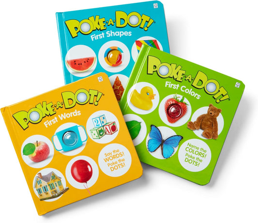 Hot Melissa & Doug Poke-a-Dot! 3Pk First Words, Shapes & Colors, Interactive Children's Board Books with Buttons to Pop, Educational Sensory Toy for Toddlers & Preschoolers Ages 1+
