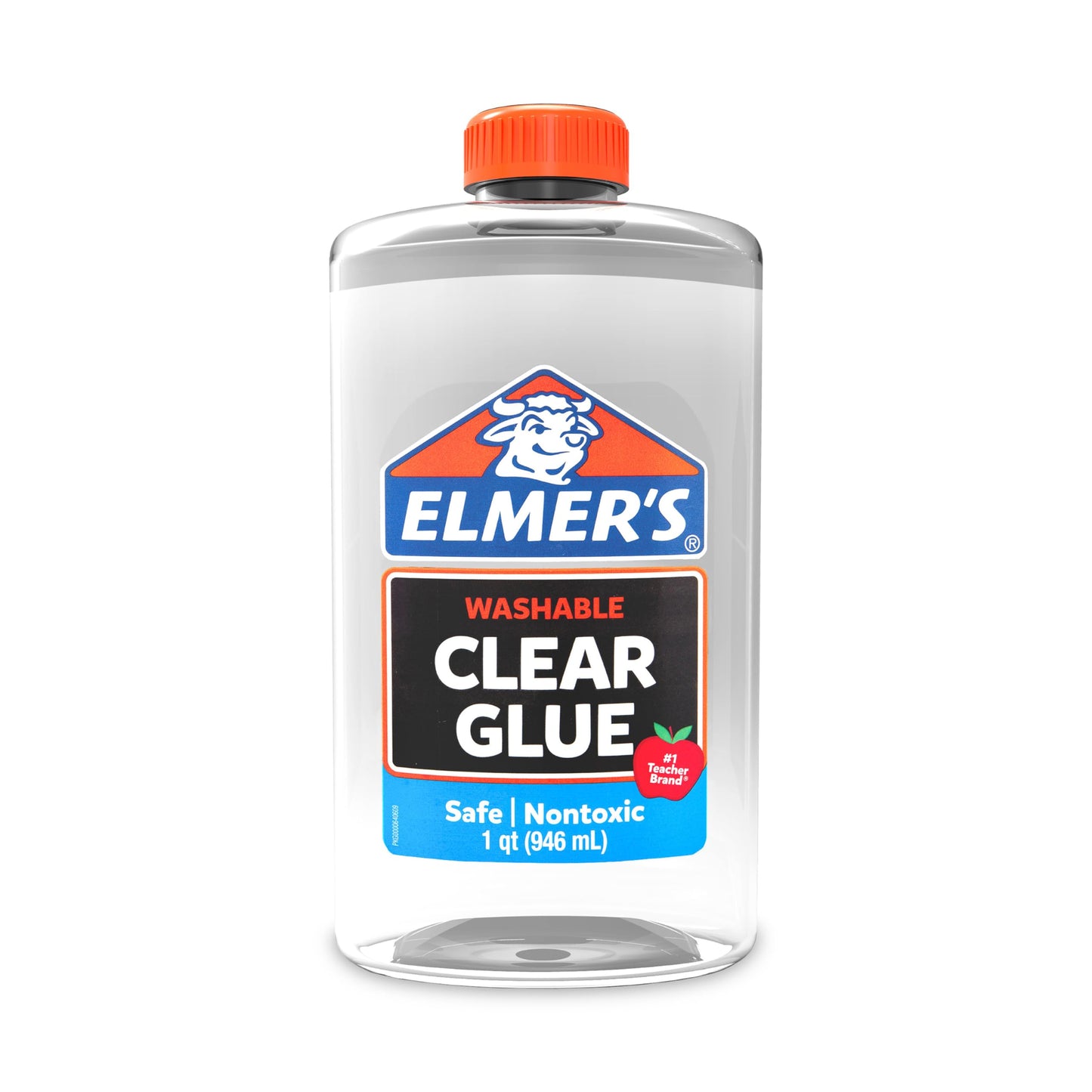 HotElmer's Clear Liquid School Glue, Washable, Safe, Nontoxic, 32 Ounces (1 Quart) - Great for Making Slime, #1 Teacher Brand