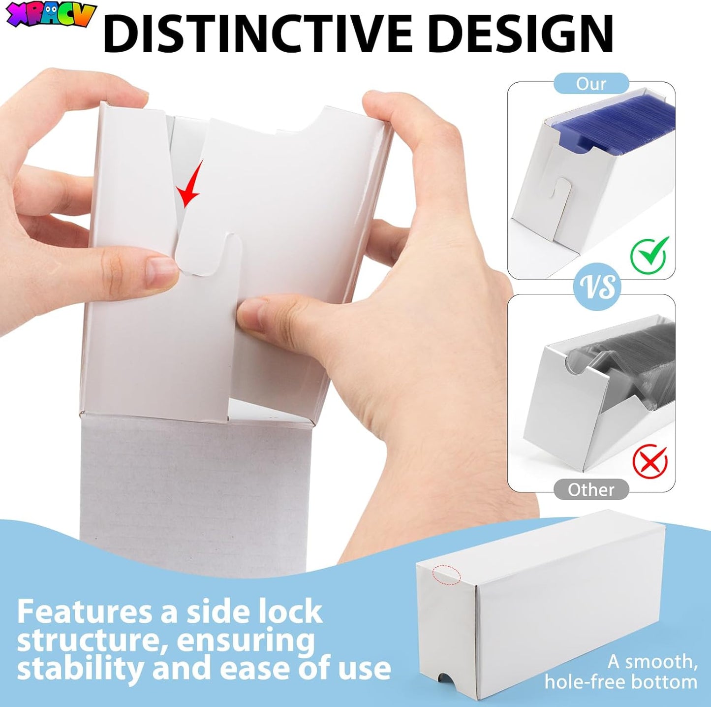 Hot Trading Card Storage Box, 9 Drawer Top Loaders Storage Box with 60 Card Dividers, Cardboard Trading Card Organizer for Collectible Cards Games,Card Box Fits For TCG,MTG,TCG and Basktaball Cards