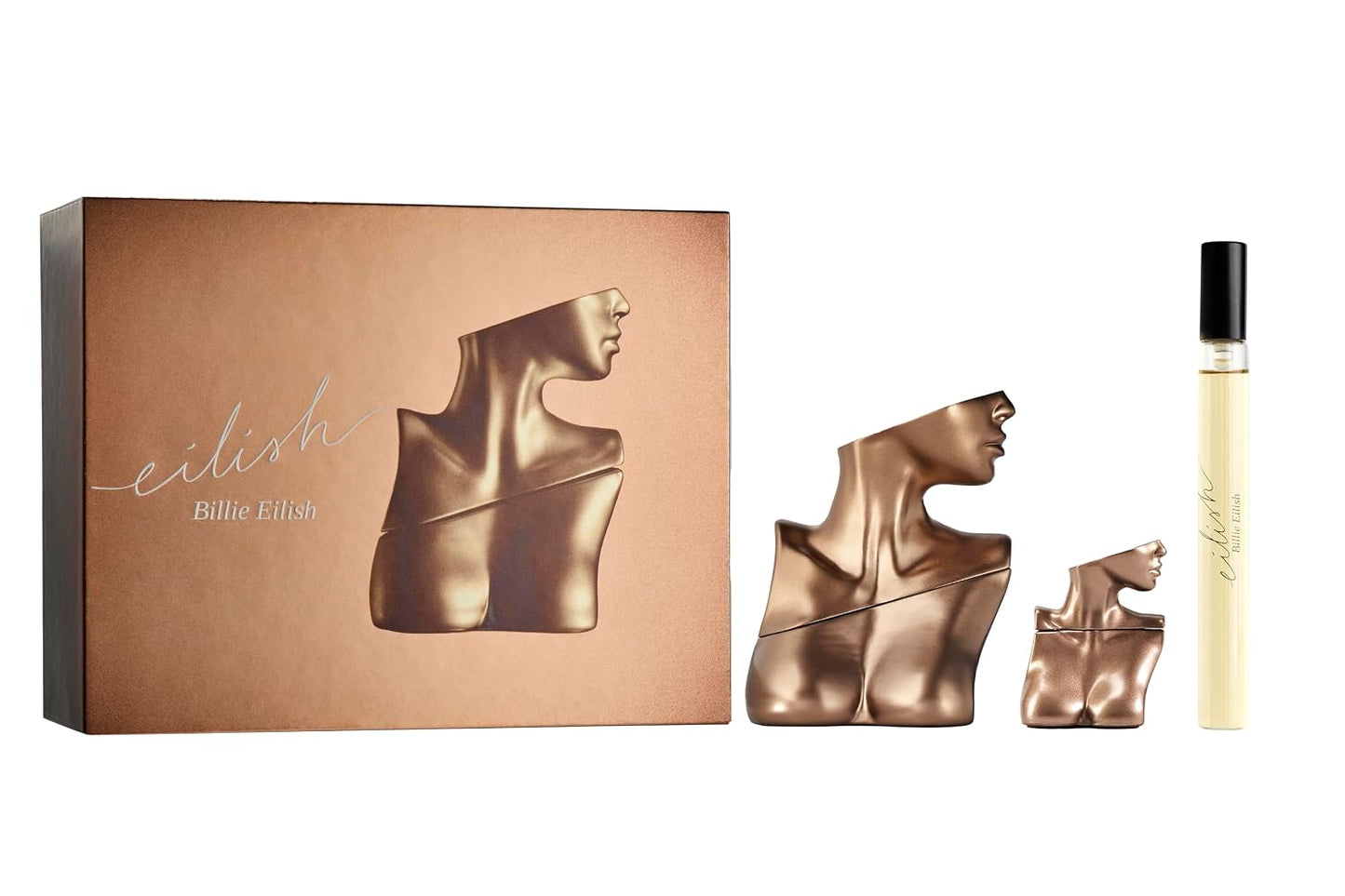 Hot Billie Eilish Eau de Parfum Perfume for Women 3 PC Gift Set, 3.4 Fl Oz, 0.25 Fl Oz, and 0.34 Fl Oz