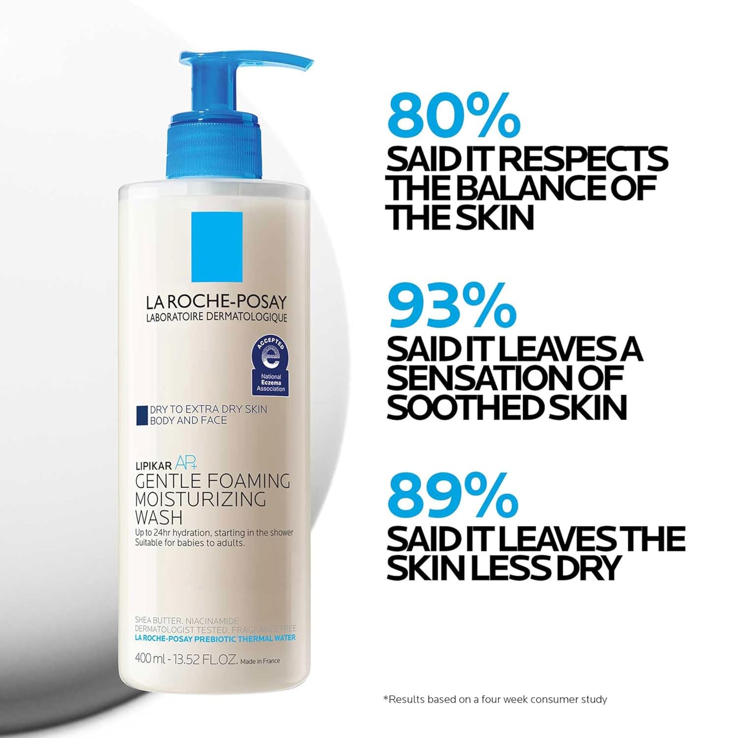HotLa Roche-Posay Lipikar AP+ Gentle Moisturizing Body Wash, 13.52oz