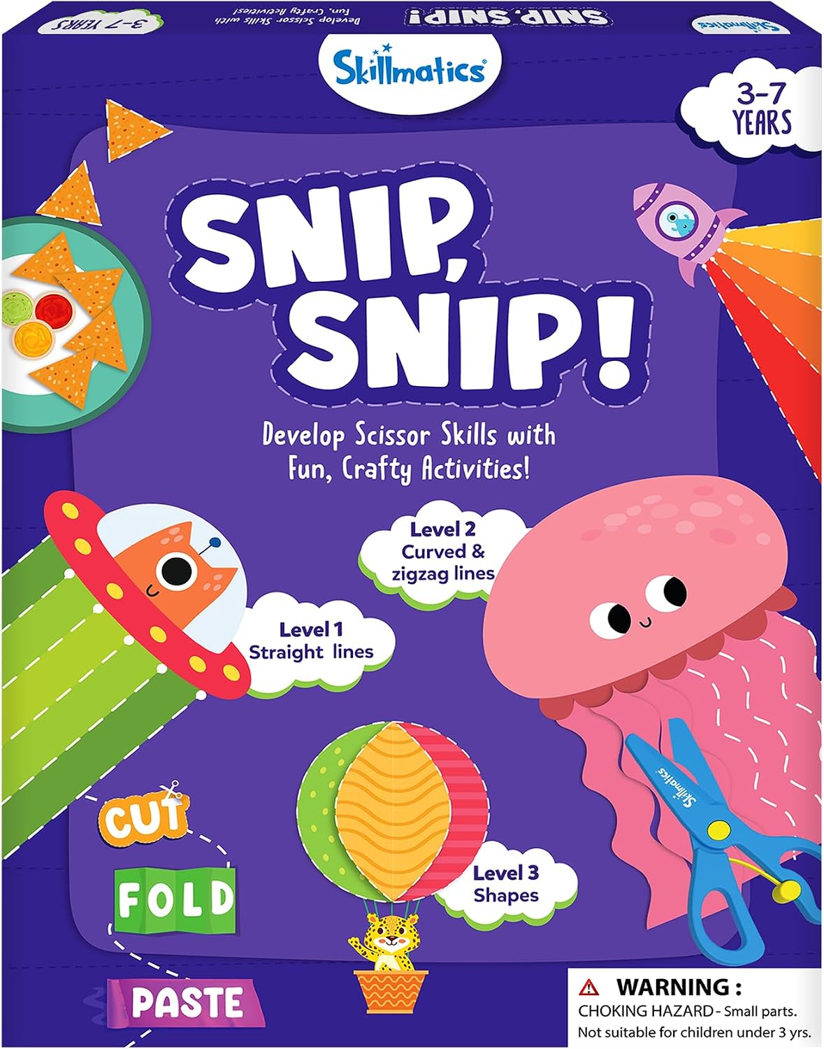HotSkillmatics Scissor Skills Activity Book for Preschoolers – Snip Snip