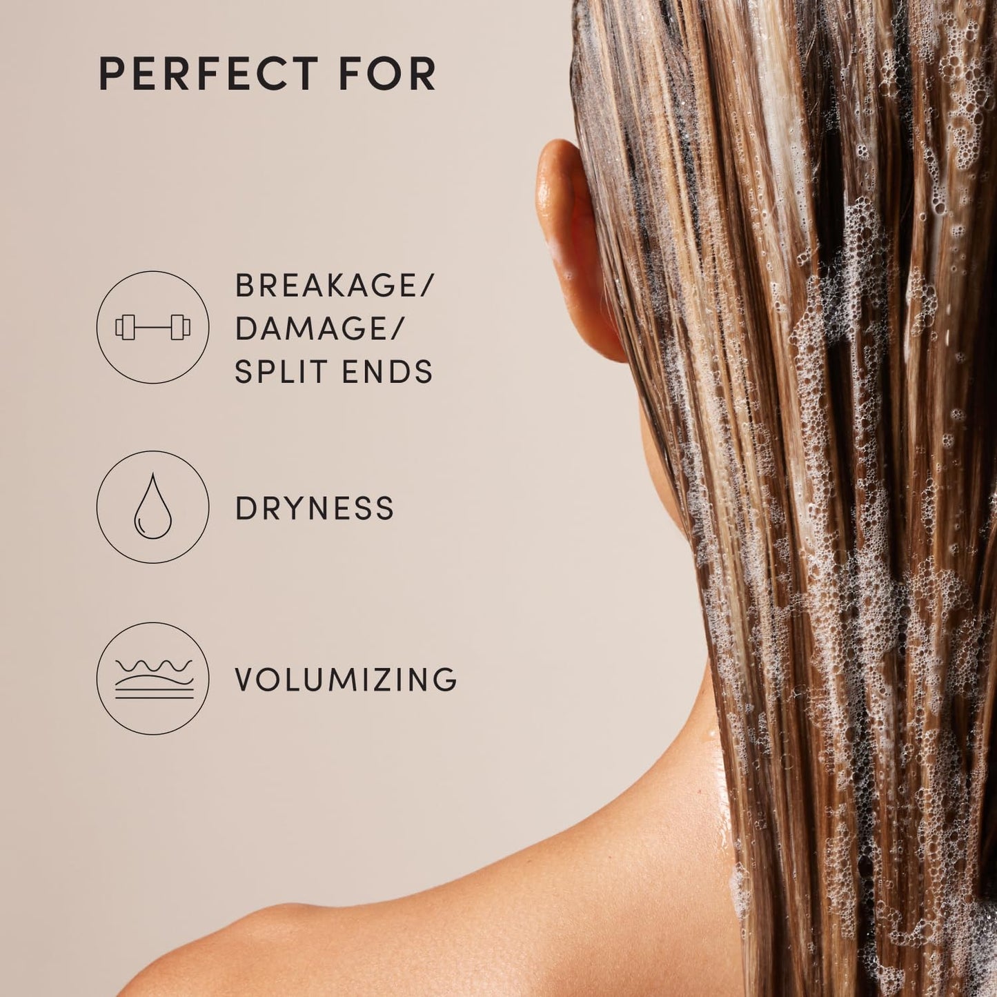 HotOUAI Fine Hair Shampoo - Biotin Thickening Shampoo for Flat, Thin Hair - Volumizing & Strengthening Keratin & Chia Seed Oil for Women & Men - Lightweight, Color-Safe, Sulfate Free, 10 Oz