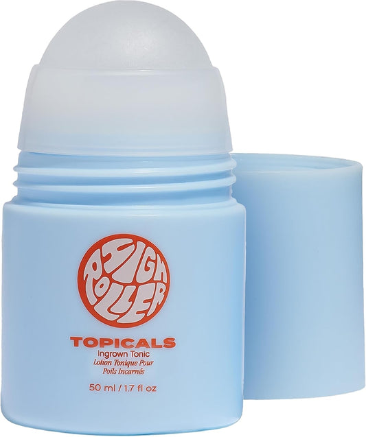 HotTopicals, High Roller Ingrown Hair Serum, Soothes Irritated Skin, 1.7 Fl Oz | Roll-On Tonic for Face, Armpits & Bikini Areas, Salicylic & Glycolic Acid, Vegan, Cruelty-Free