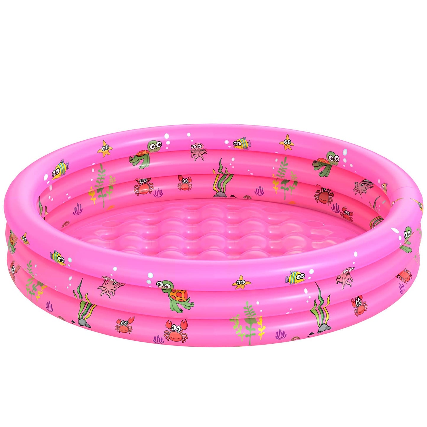HotGarden Round Inflatable Baby Swimming Pool, Portable Inflatable Child/Children Little Pump Pool,Kiddie Paddling Pool Indoor&Outdoor Toddler Water Game Play Center for Kids/Girl/Boy