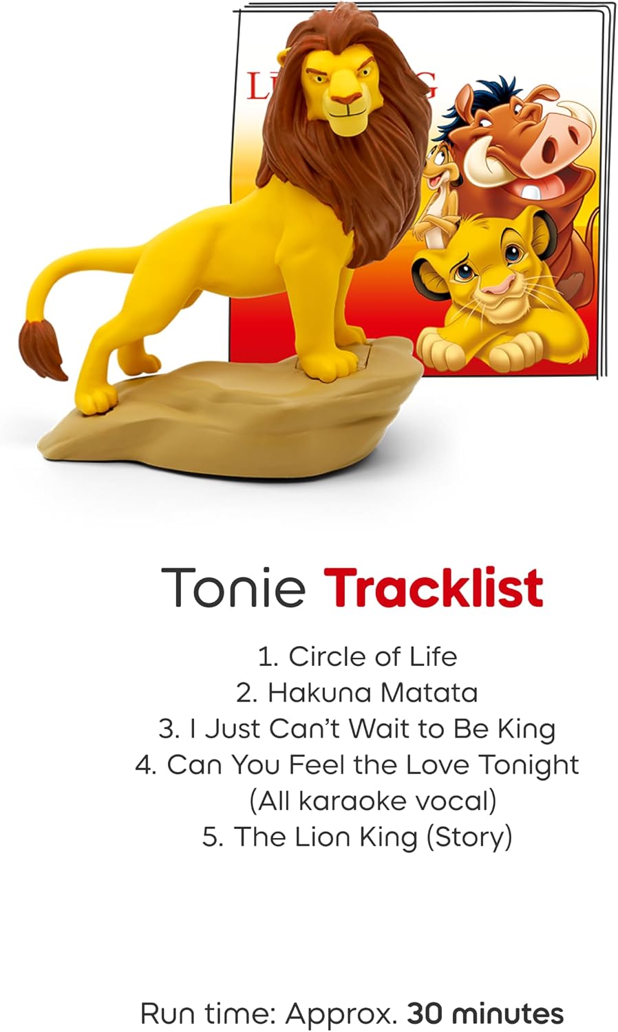Hot Tonies Simba Audio Toy Figurine from Disney's The Lion King