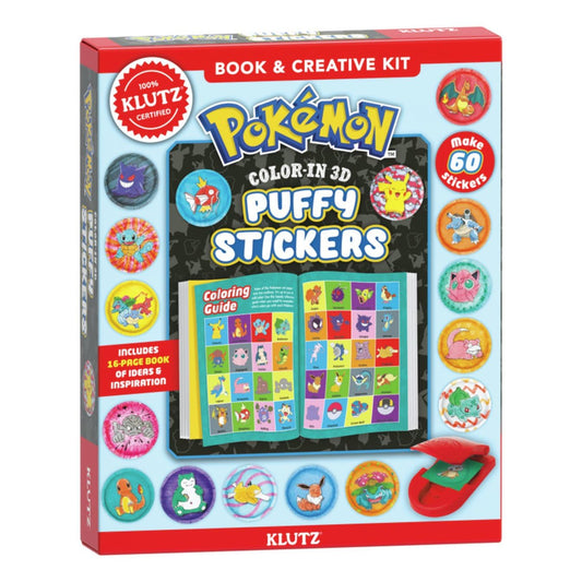 Hot Pokemon Color-in 3D Stickers (Klutz Craft Kit)