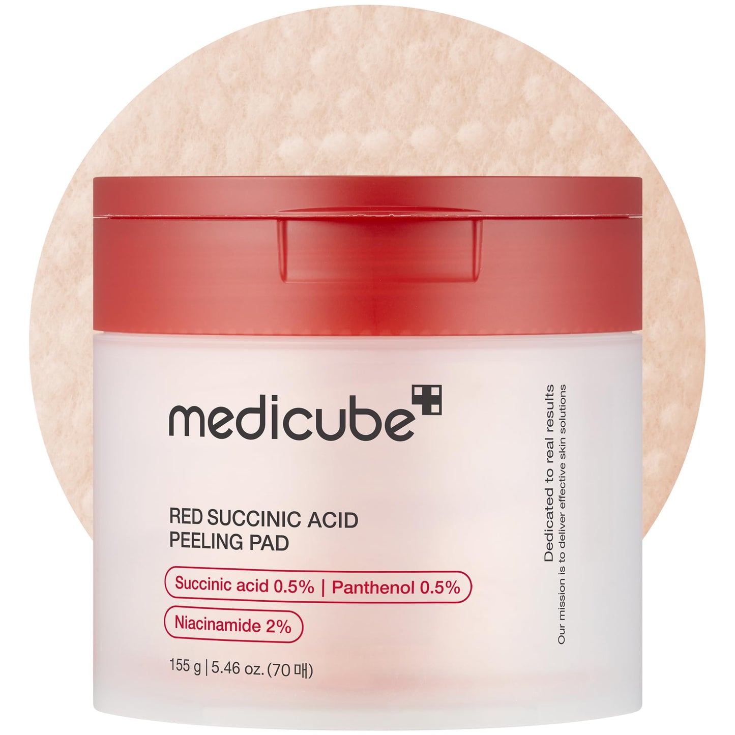 Hotmedicube Toner Pads Deep Vita C Facial Toner Pad for Uneven Skin Tone & Texture | Vitamin Water and 3 Types of Vitamin, Deeply Hydrating & Resurfacing Pad | Korean Skin Care, 70 Pads (1 Pack)