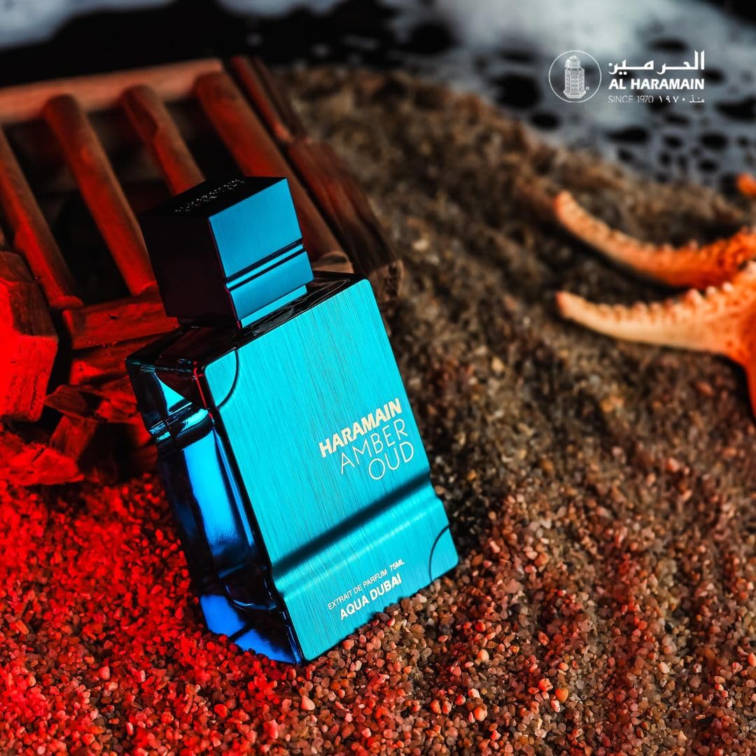 Hot Al Haramain Amber Oud - Aqua Dubai - Cologne for Men and Women - Bergamot, Amber, Musk Fragrances - Long Lasting Perfume for Men and Women - 2.5 oz