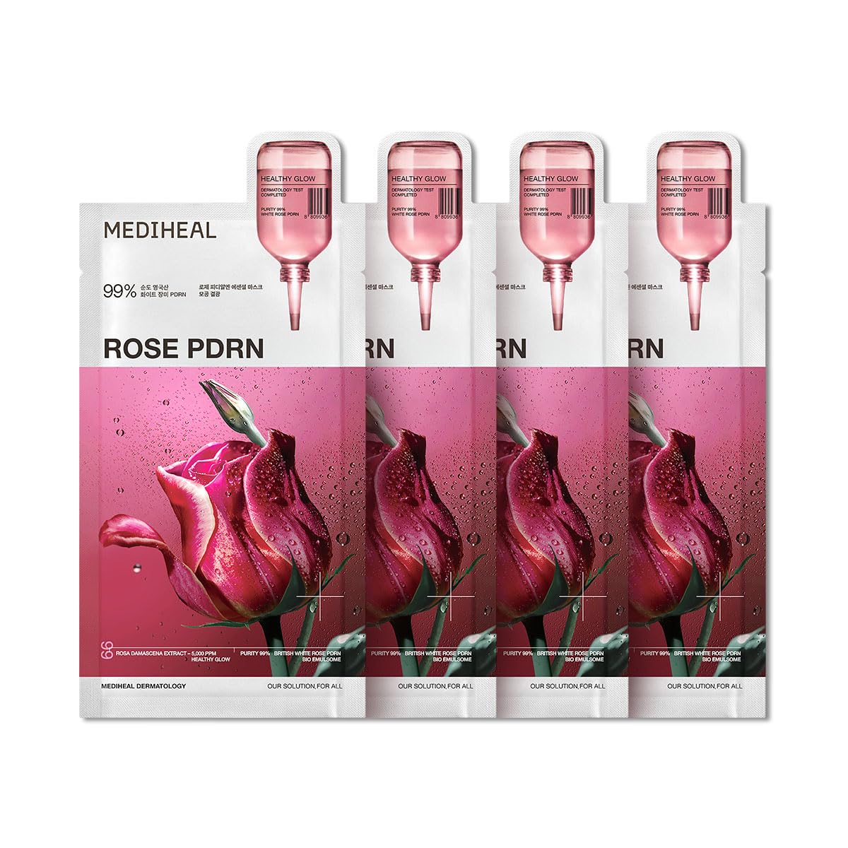 HotMEDIHEAL Madecassoside Essential Face Sheet Mask, Blemish Repair (10ea) | with Centella Asiatica, Ceramide for Soothing Care | Suitable for Sensitive Skin | Plastic-Free Vegan Sheet | Korean Skincare
