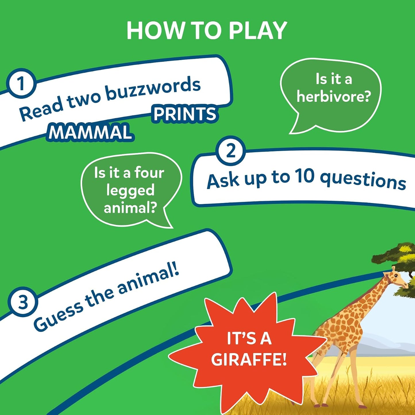 Hot Skillmatics Guess in 10 – Animal Planet, Card Game for Kids & Families | Perfect for Boys, Girls, Kids, Teens, Adults Who Love Animals, Trivia & Travel Games, Screen-Free Fun, Gifts for Ages 6 & Up