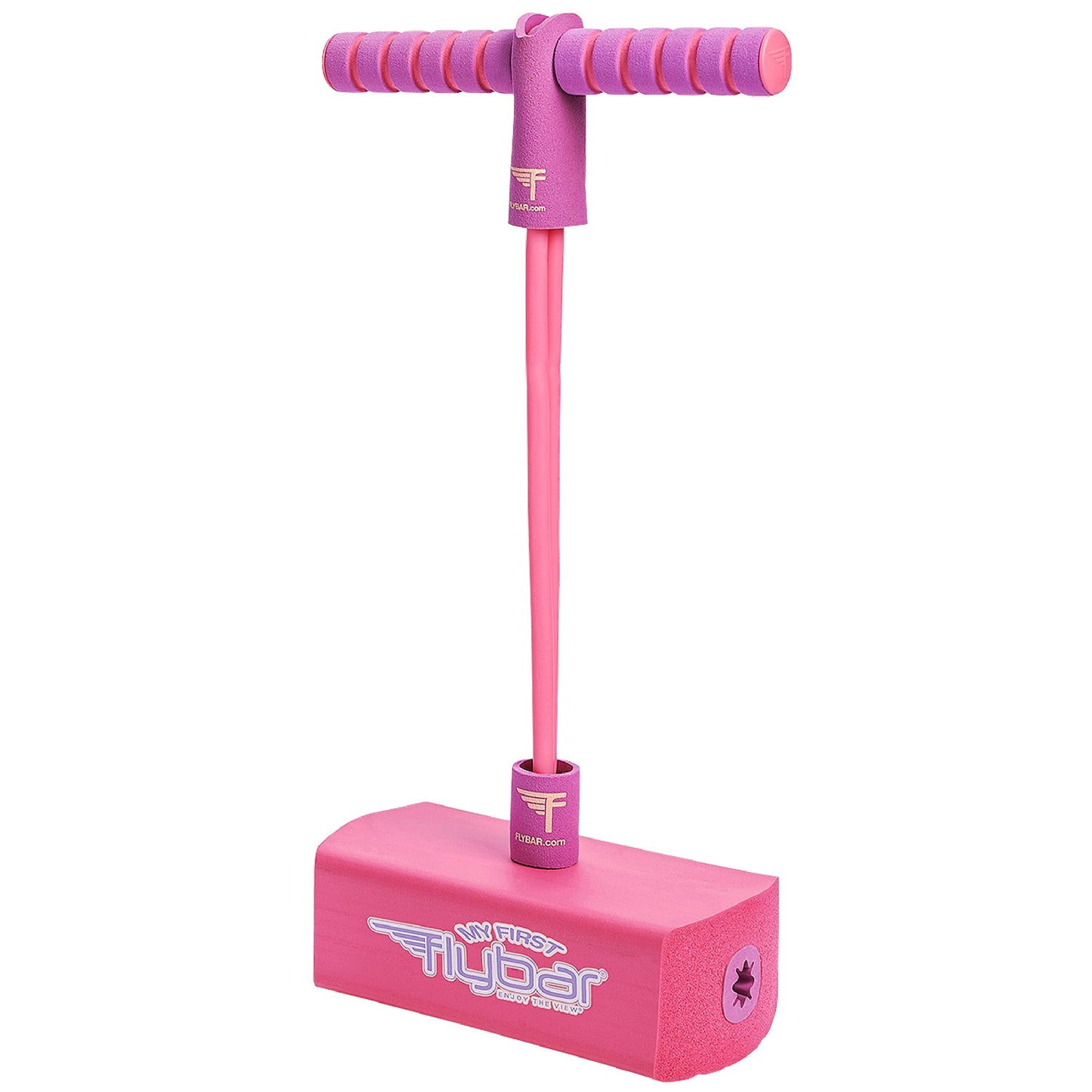 HotFlybar My First Foam Pogo Jumper for Kids Fun and Safe Pogo Stick, Durable Foam and Bungee Jumper for Ages 3 and up Toddler Toys, Supports up to 250lbs (Blue)