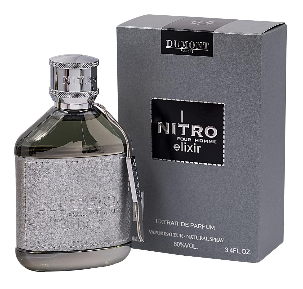 Hot Dumont Nitro Elixir 3.4 Fl Oz Extrait De Parfum for Men – Bold Elegant Sensual Fragrance – Premium Long Lasting Scent