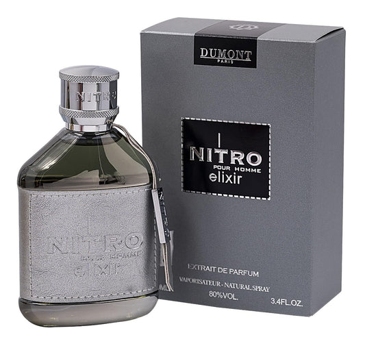 Hot Dumont Nitro Elixir 3.4 Fl Oz Extrait De Parfum for Men – Bold Elegant Sensual Fragrance – Premium Long Lasting Scent