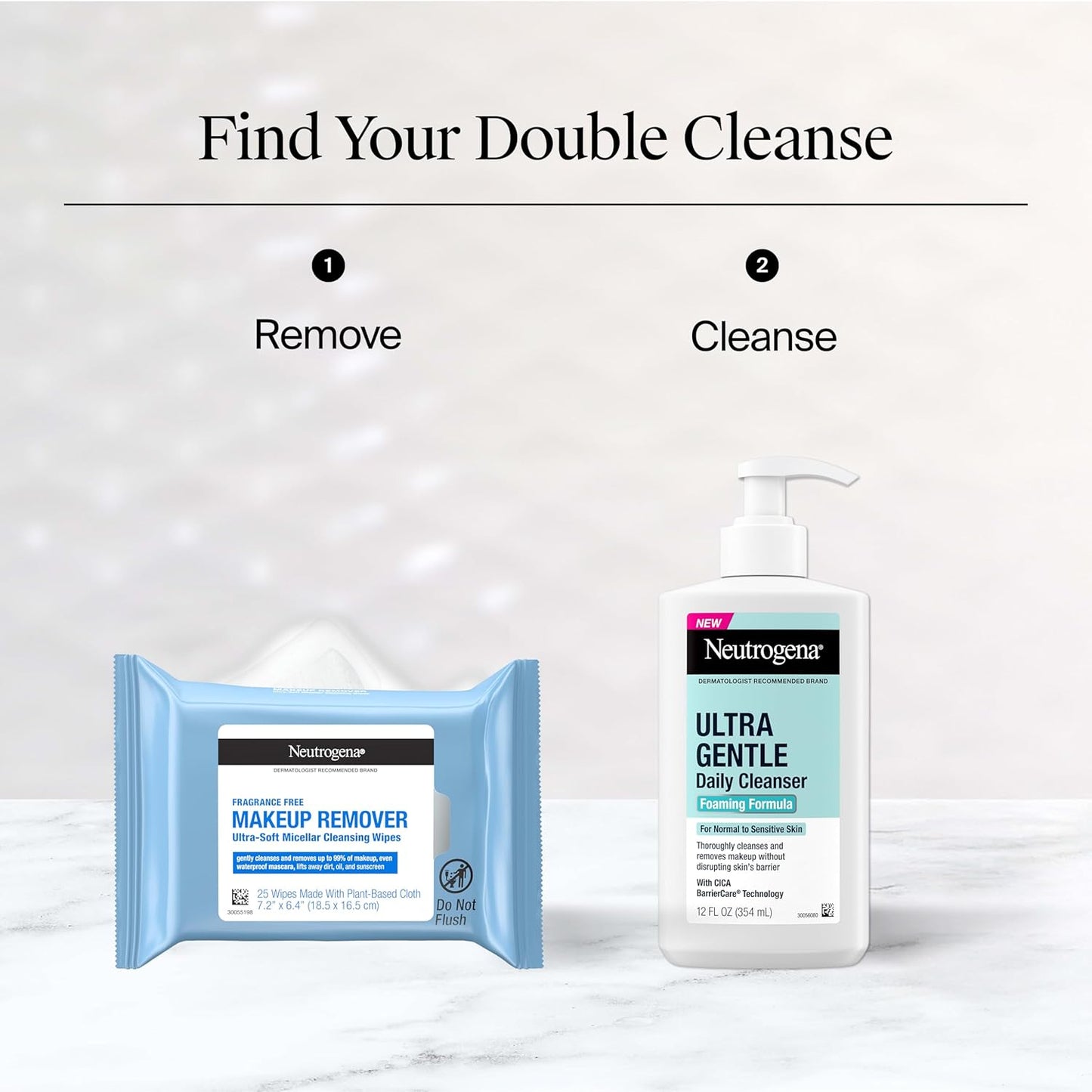HotNeutrogena Makeup Remover Towelettes for Face with Micellar Water Daily Alcohol-Free, 20 ct