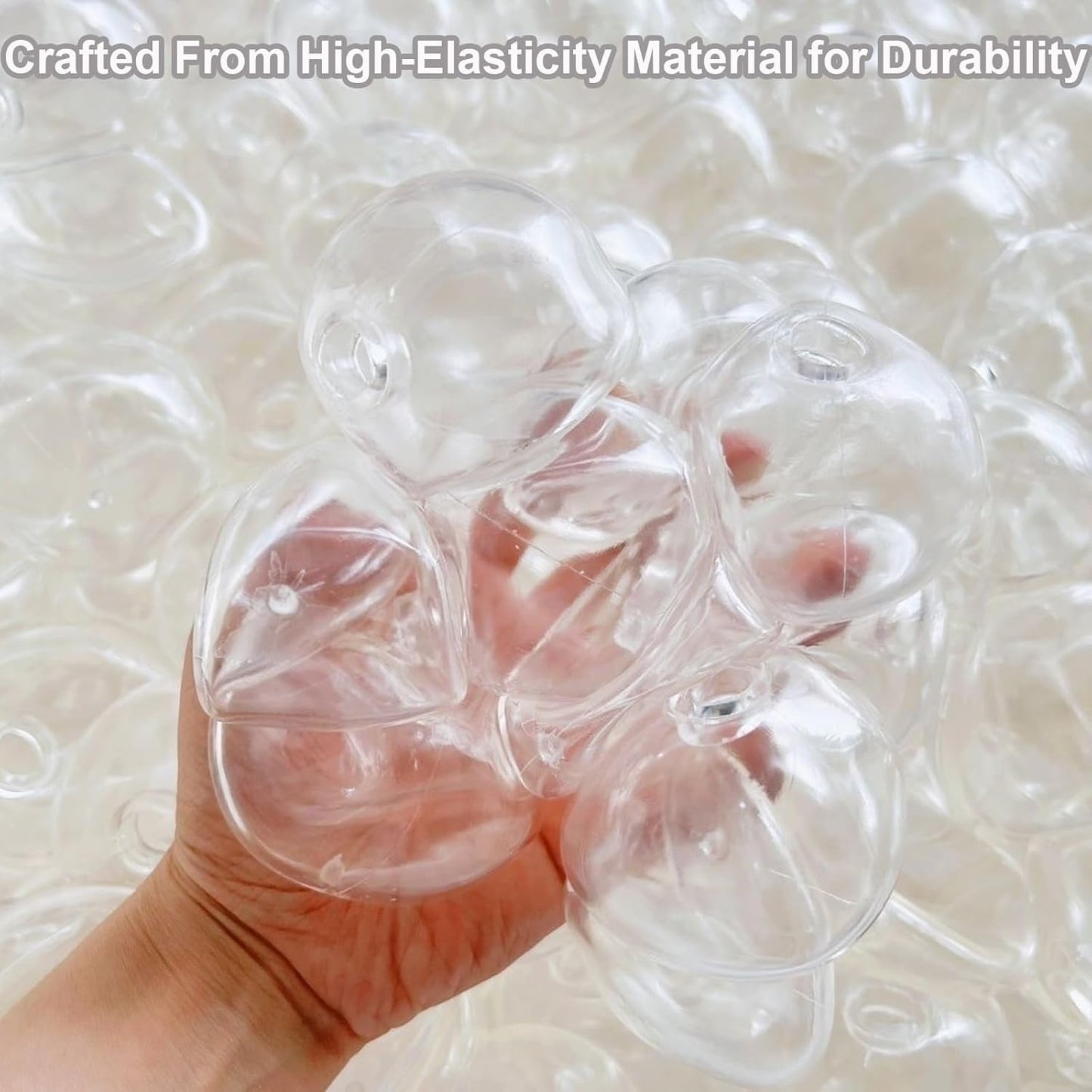 Hot 15pcs DIY Stress Ball Kit – Blank Skins with Air Pump & Expander Tool for Making Pressure Balls, Make Your Own Fidget Pressure Balls (15Transparent)