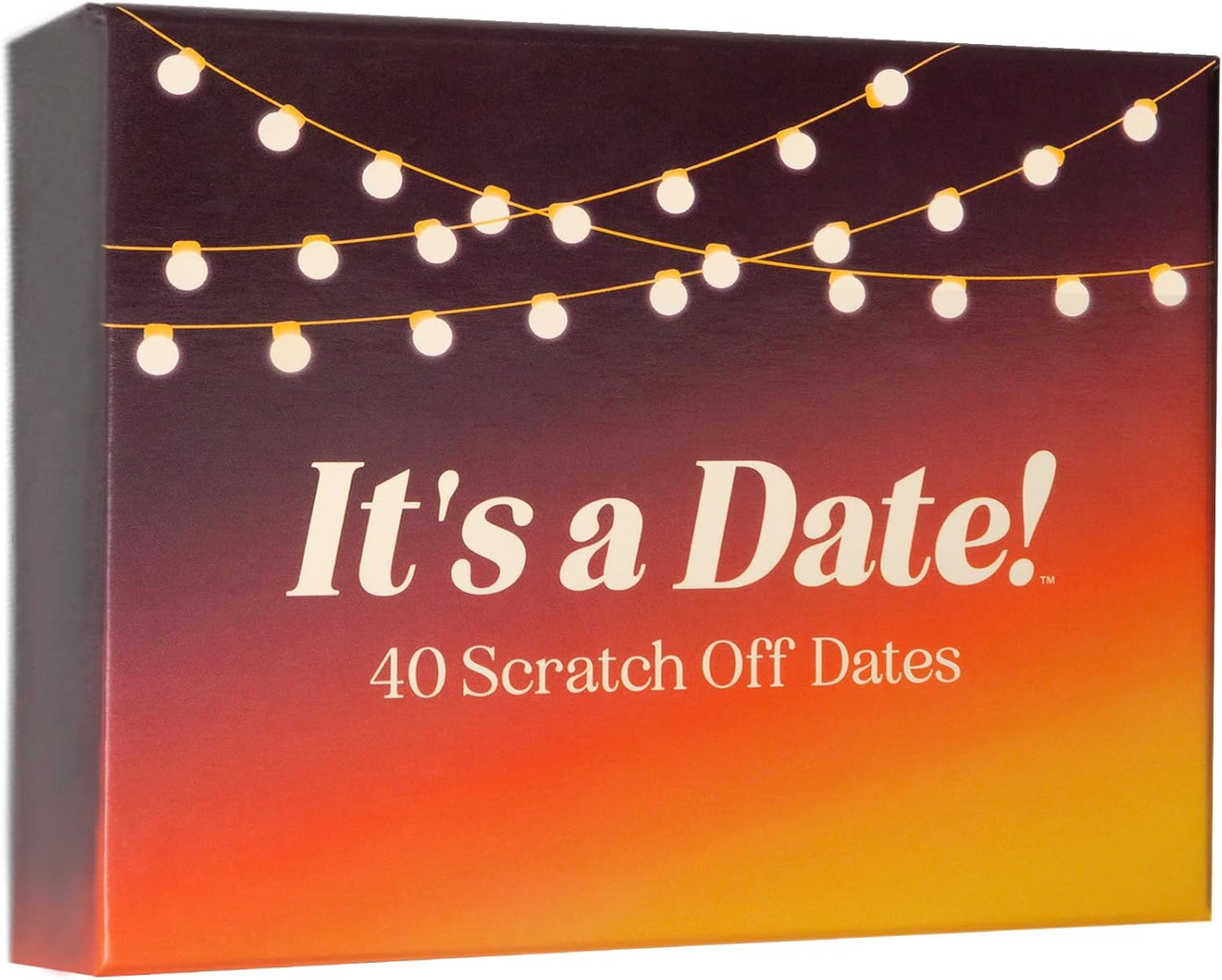 Hot It's a Date!, 40 Fun and Romantic Scratch Off Date Night Ideas for Him, Her, Girlfriend, Boyfriend, Wife, Husband & Couples, Valentine's Gift for Men and Women