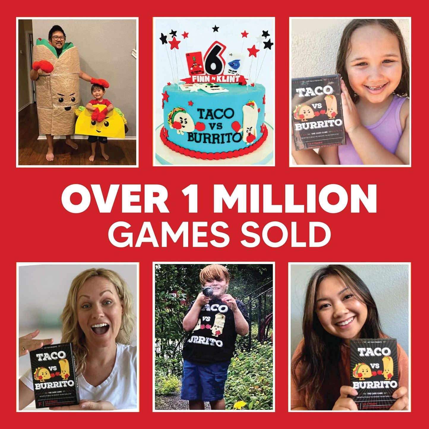 HotTaco vs Burrito - The Wildly Popular Surprisingly Strategic Card Game Created by a 7 Year Old - 5 Ways to Play - a Family-Friendly Party Game for Kids, Teens & Adults