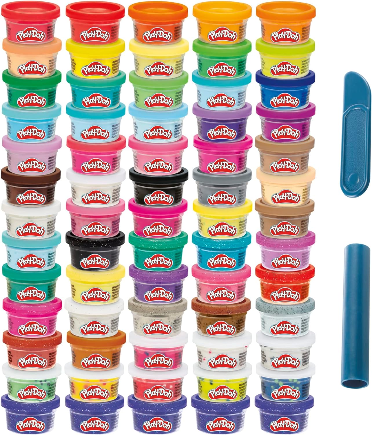 HotPlay-Doh Ultimate Color Collection 65-Pack of 1-oz Cans, Includes Sparkle, Confetti & Color Burst, Back to School Classroom Supplies, Preschool Toys, Ages 2+ (Amazon Exclusive)