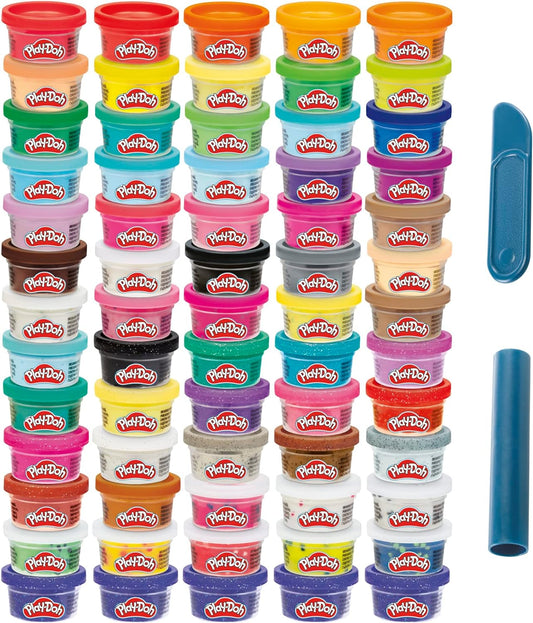 HotPlay-Doh Ultimate Color Collection 65-Pack of 1-oz Cans, Includes Sparkle, Confetti & Color Burst, Back to School Classroom Supplies, Preschool Toys, Ages 2+ (Amazon Exclusive)