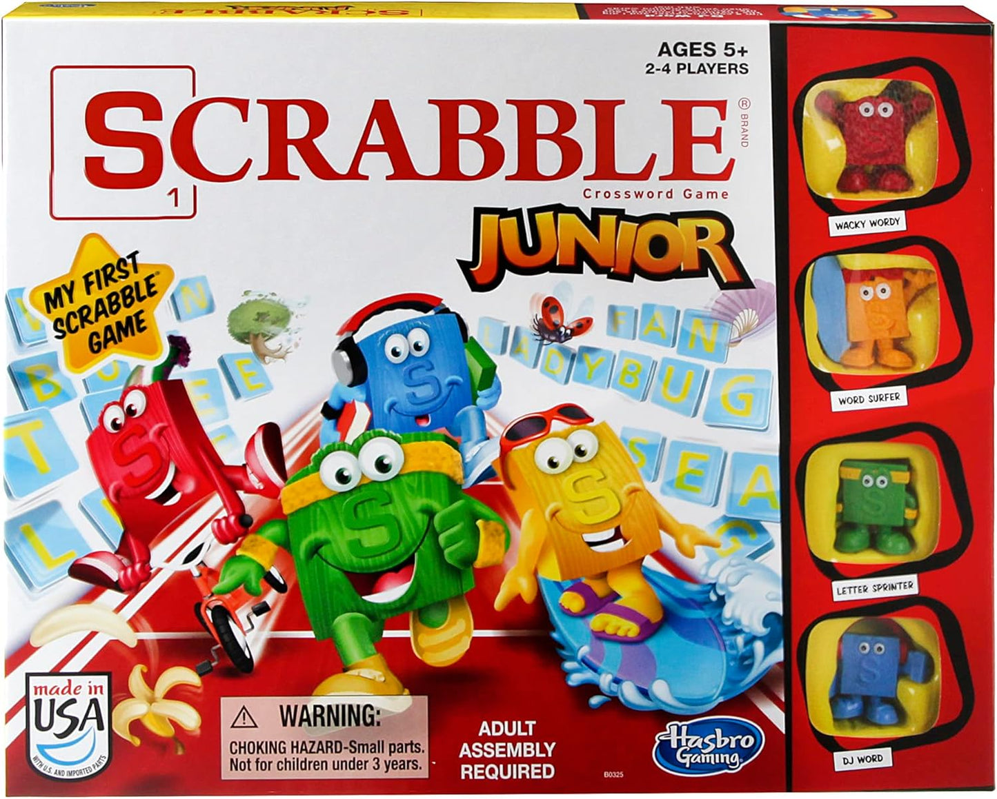 Hot Hasbro Gaming Scrabble Junior Board Game | 2-4 Players | Family Educational Word Games for Kids | Back to School Gifts for Classroom | Ages 5+