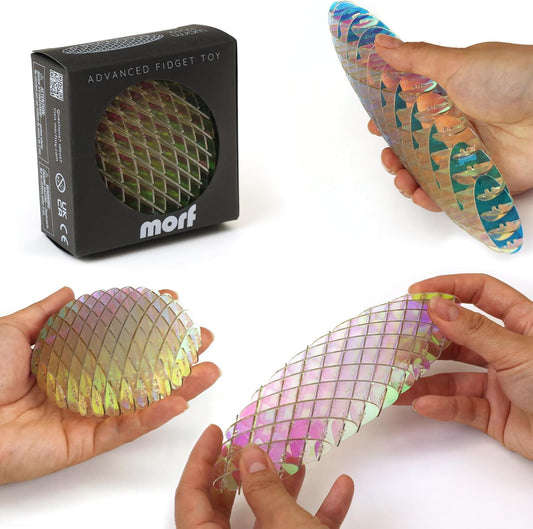 Hot Morf Fidget Worm Toy - Flexible 3D Sensory Slug Figgy Toy for Kids, Teens, and Adults – Stretchy, Quiet, Stress and Anxiety Relief, Focus - For Play, School, Work Gifts, Great For Classroom and Office