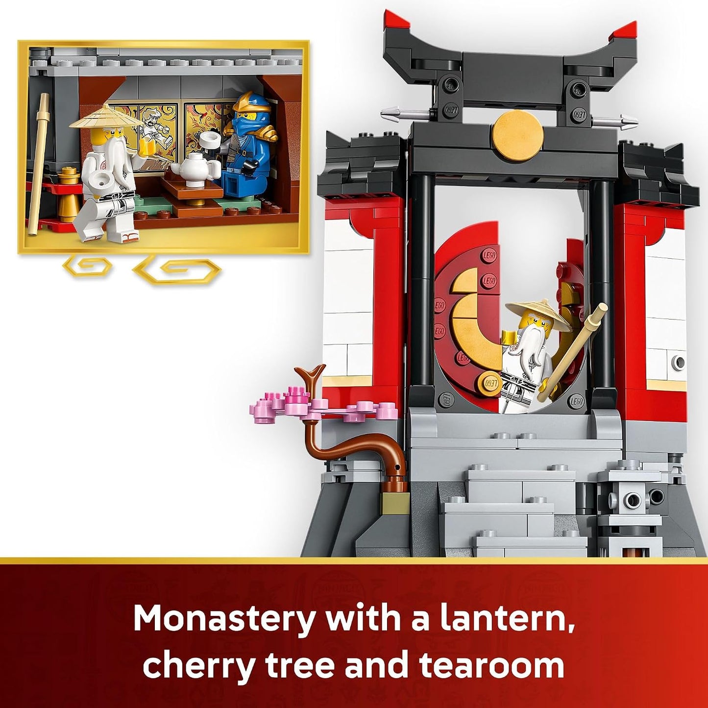 Hot LEGO NINJAGO Ninja Character Display 15th Anniversary Building Toy for Kids, Ages 14+ - Ninja Playset W/Elemental Master of Lightning + 7 Minifigures - Gift Idea for Teen Boys & Girls - 71866