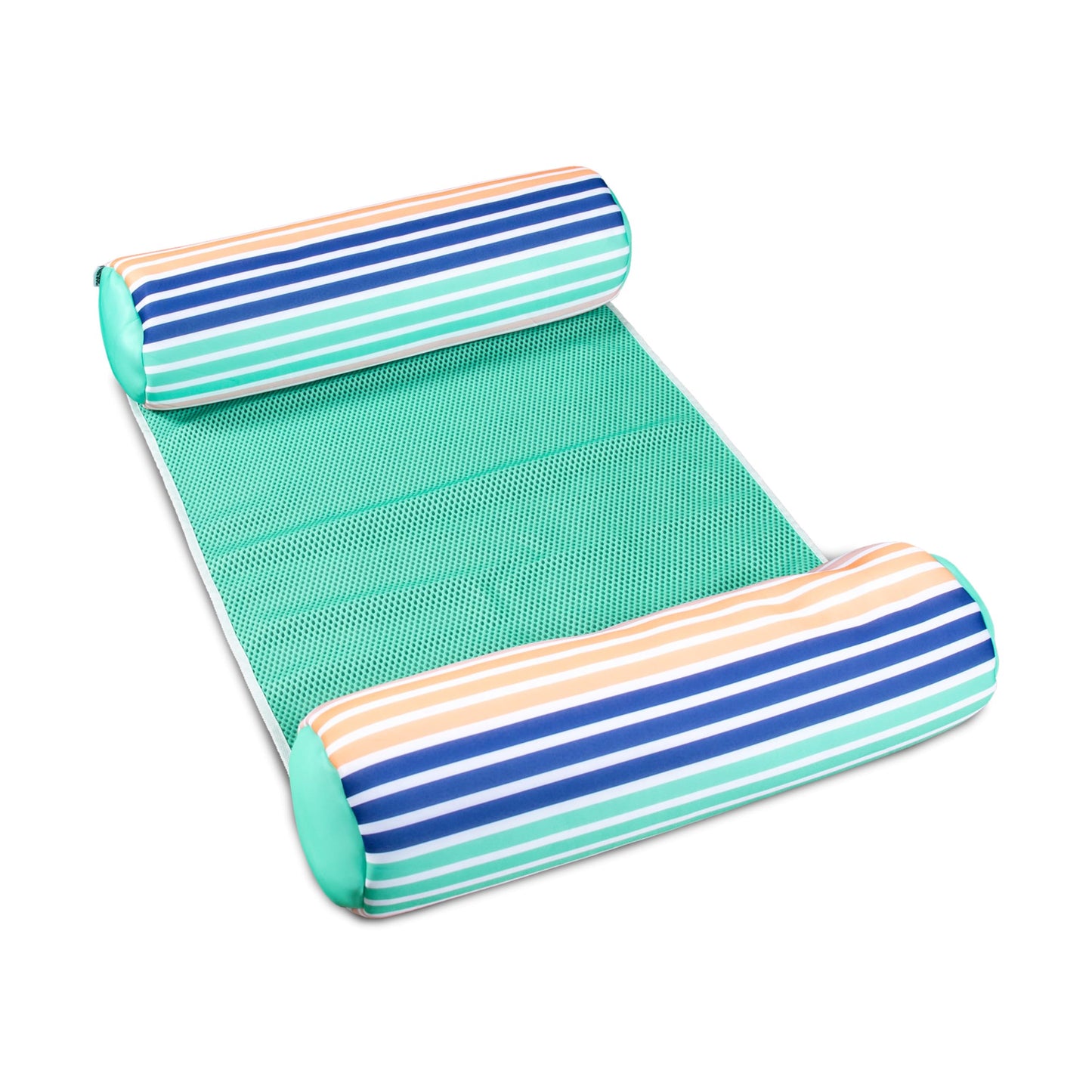 HotBig Joe Noodle Sling No Inflation Needed Pool Seat with Armrests, Blurred Blue Double Sided Mesh, Quick Draining Fabric, 3 feet