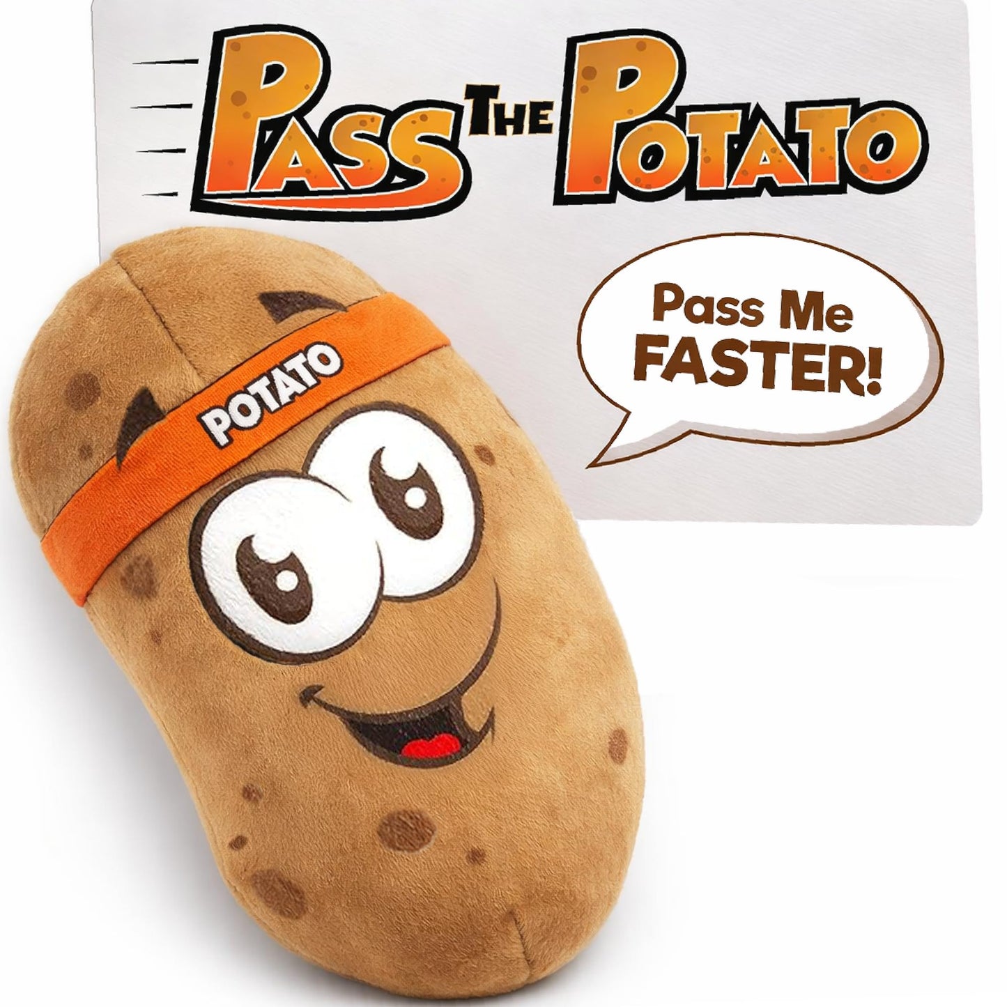 HotMove2Play, Pass The Potato | Hilariously Wild & Fun | Active Family Game for Kids Ages 3-8+ | Indoor Outdoor Toss Game | Party Games for Boys & Girls | Camping Travel Fun