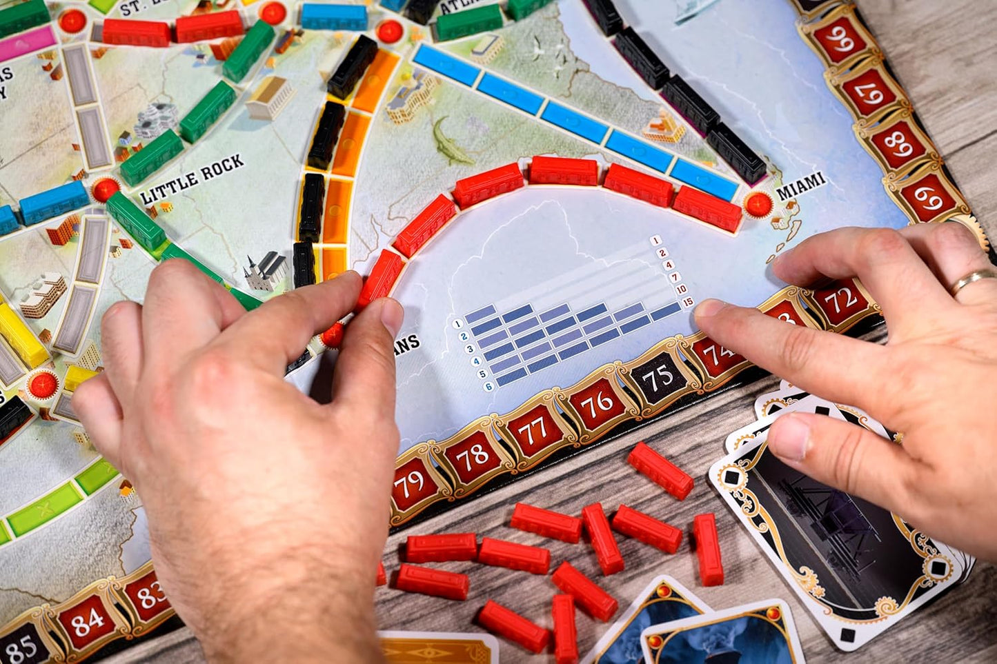 HotAsmodee Ticket to Ride Board Game (2025 Refresh) - A Cross-Country Train Adventure for Friends and Family, Strategy Game for Kids & Adults, Ages 8+, 2-5 Players, 30-60 Minute Playtime