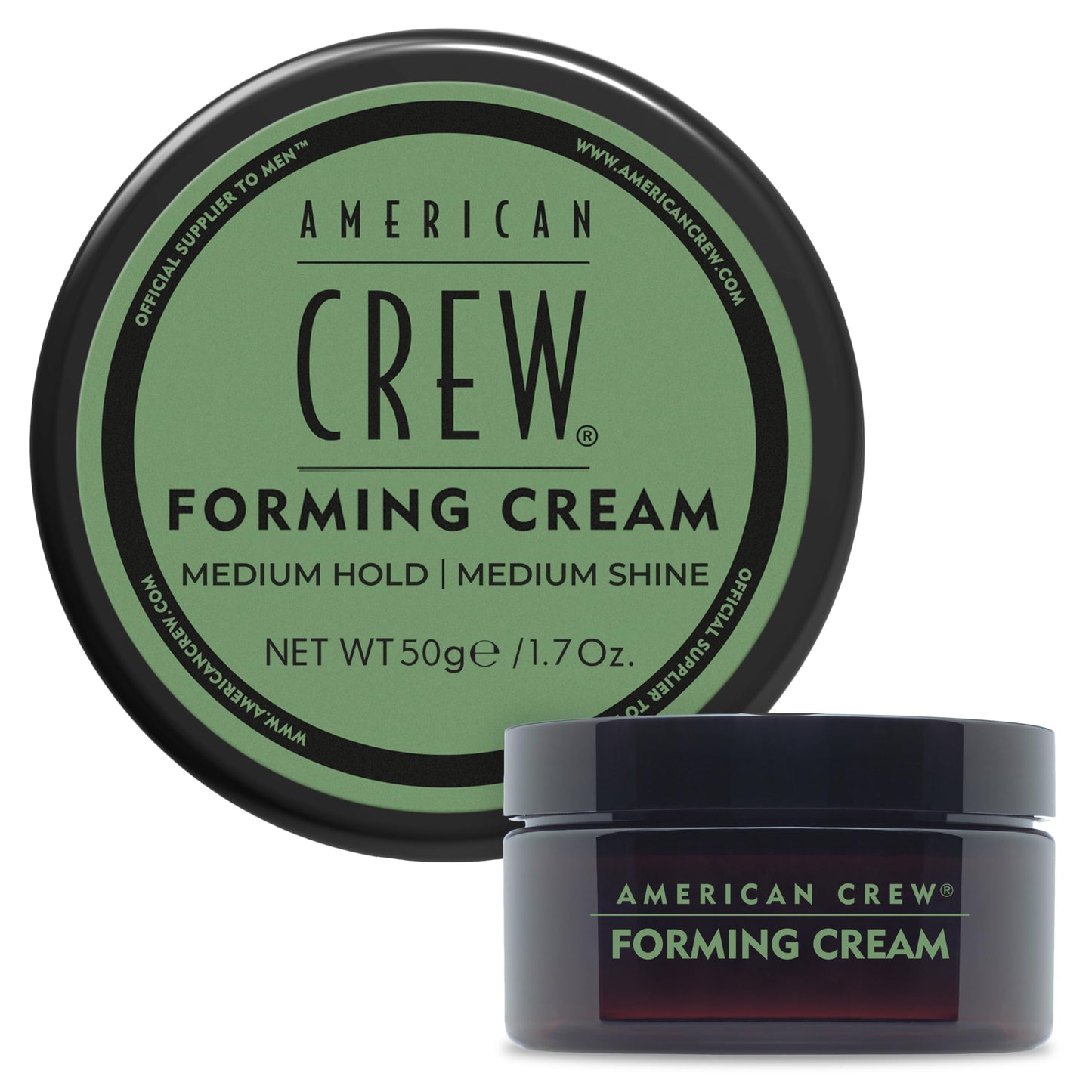 HotAmerican Crew Men's Hair Forming Cream, Like Hair Gel with Medium Hold & Medium Shine, 3 Oz (Pack of 1)
