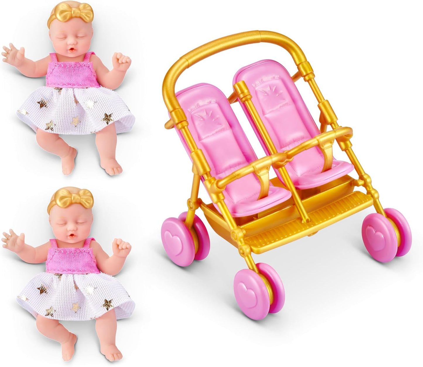 Hot5 Surprise My Mini Baby Series 2 By ZURU, Collectible Mystery Capsule, Toy for Girls, Realistic Miniature Baby, Playset and Accessories (2 Capsules)