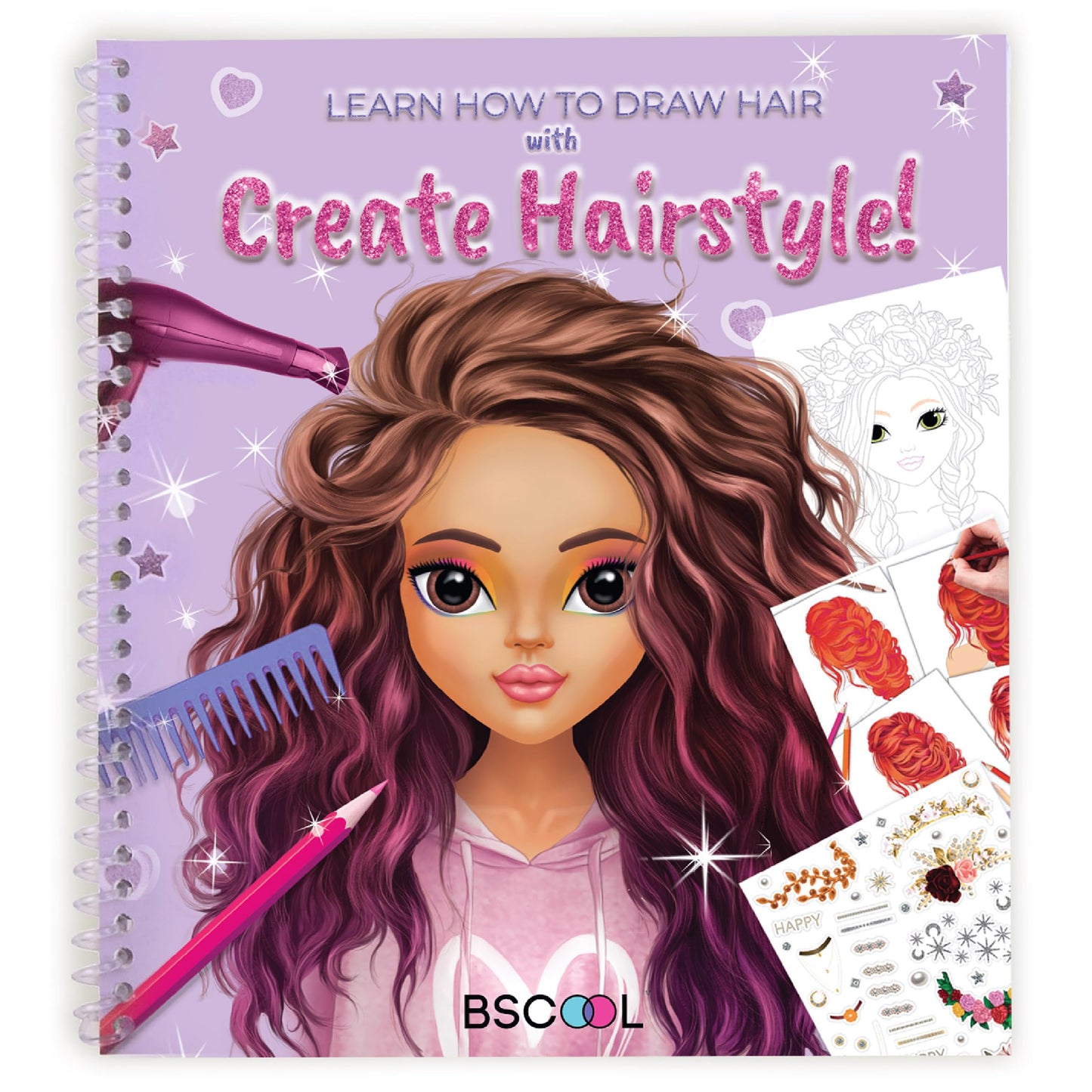 Hot BSCOOL Drawing, Coloring & Sticker. Nails & Makeup Dress Up Sticker Book with 240+ Removable Stickers. Endless Nail Design and Makeup Combination for Kids Ages 4 and Up. Gift for Girls