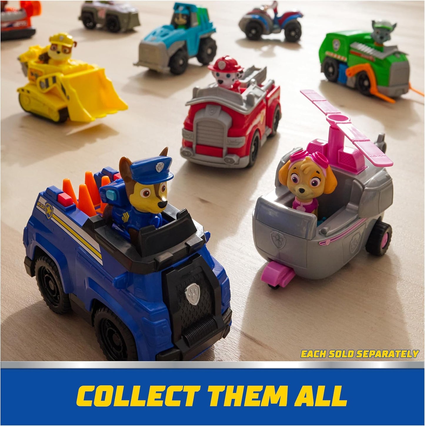 Hot Paw Patrol, Rubble’s Bulldozer Toy Truck with Collectible Action Figure, Sustainably Minded Kids Toys for Boys & Girls Ages 3 and Up