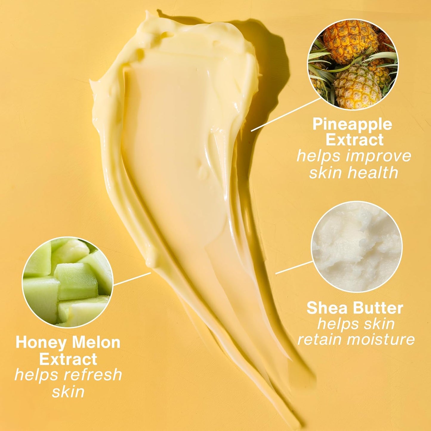 HotHEMPZ Body Lotion - Sweet Pineapple and Honey Melon - Daily Moisturizing Cream - 17oz