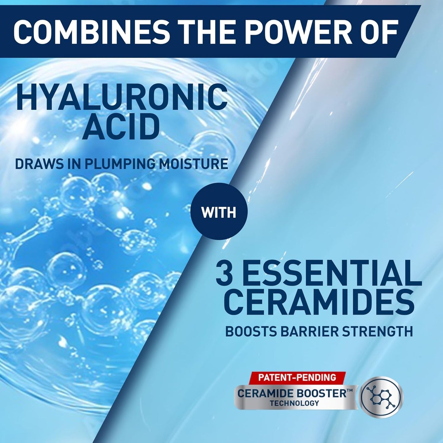 HotCeraVe Hydrating Hyaluronic Acid Water Gel, Lightweight Facial Moisturizer for Plumping Hydration with Ceramides, Hyaluronic Acid & Niacinamide, Fragrance-Free, Safe for Sensitive Skin 1.7oz