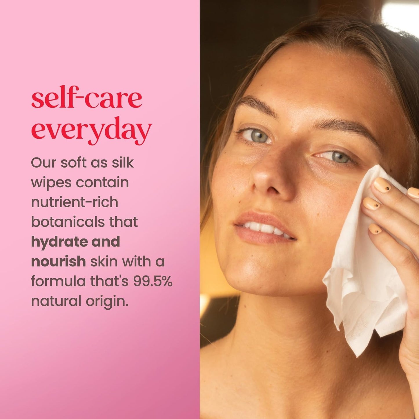 HotBurts Bees Micellar Rose Water Facial Towelettes, 100% Plant Based Cloth; 99% Natural Origin; Remove Makeup, Cleanse, Hydrate; No Greasy, Oily Residue; All Skin Types; 30 Ct, Pack of 3 (Pack May Vary)