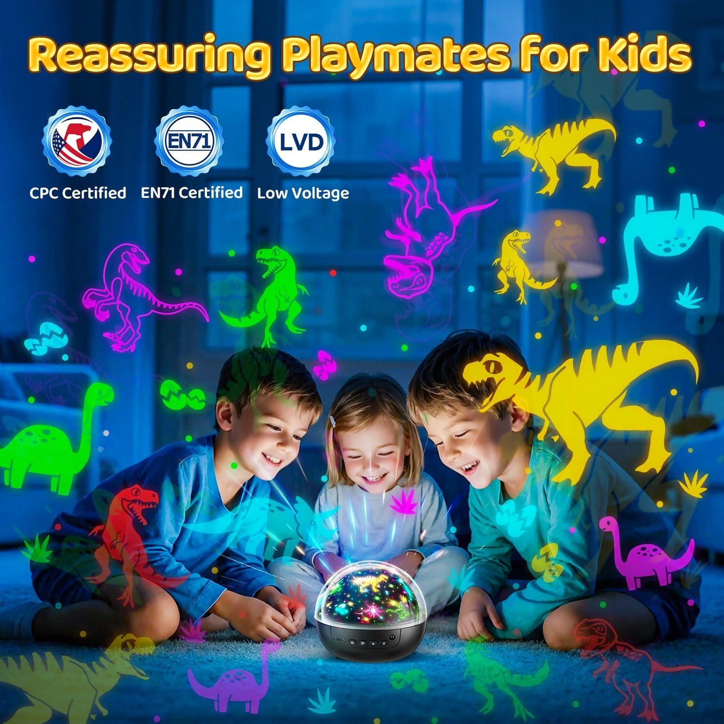 Hot Staryou Dinosaur Toys for Kids 3-5, 【Remote+3 Films+93 Effects】 Dinosaur Toys for Kids 2-4, 【3 Timer+5 Brightness】 2 Year Old Boy Gift, Rotate 2 Year Old boy Birthday Gift, Boys Toys